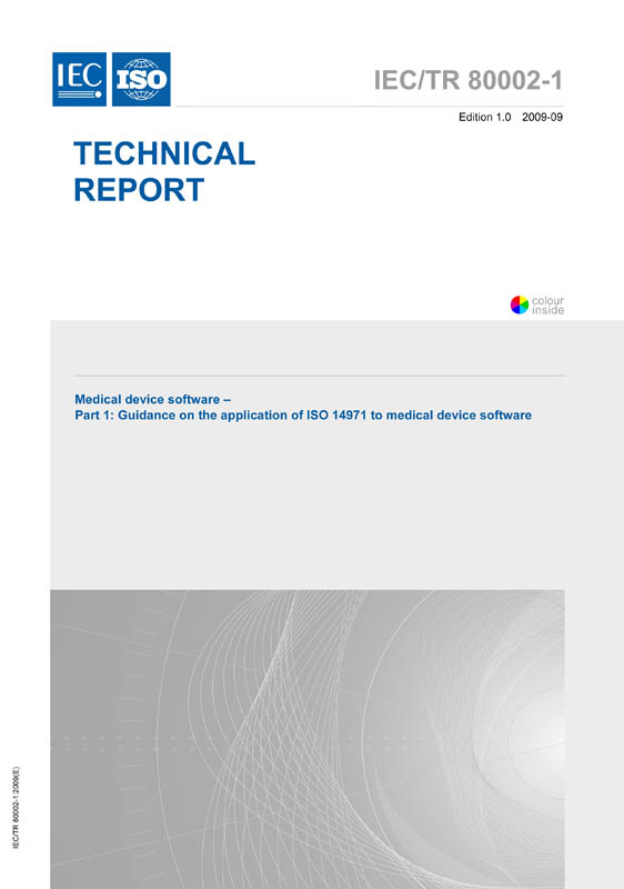 Cover IEC TR 80002-1:2009